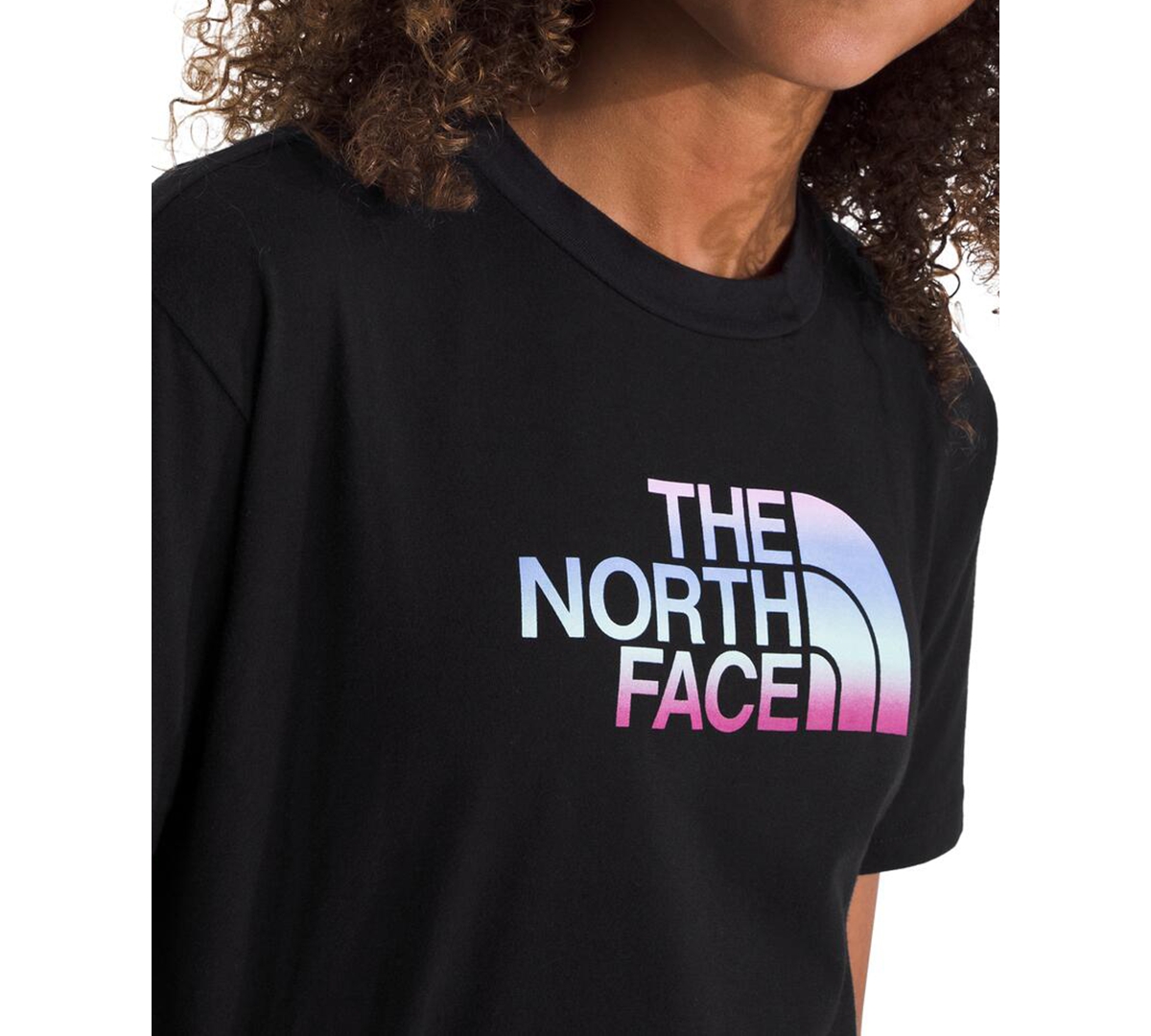 The North Face Big Girls Gradient Half Dome Graphic Cotton T-shirt In Tnf Black