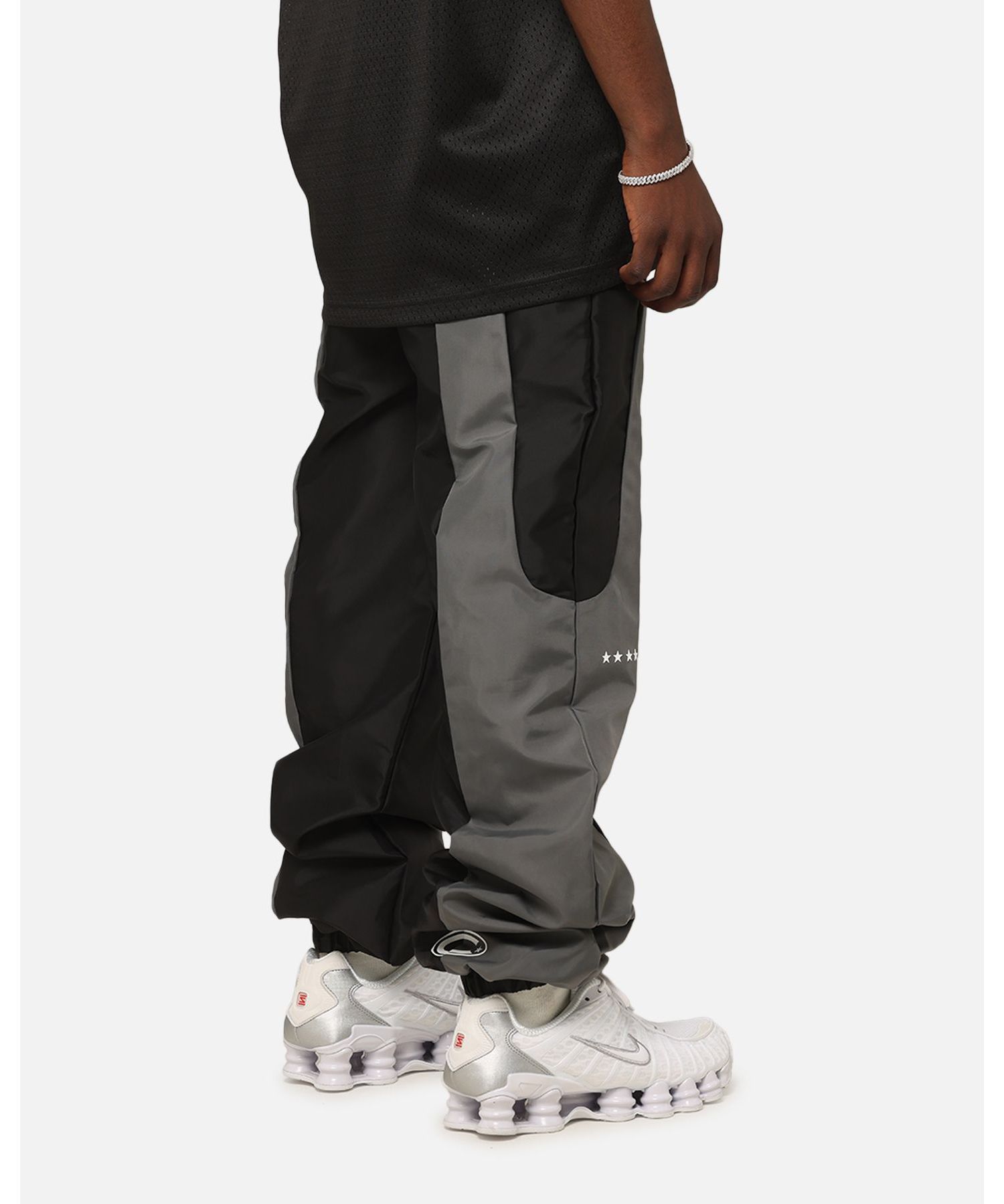 Men's Empire Panelled Trackpant- Grey, M