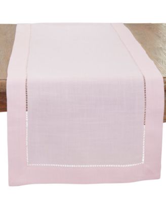 Hemstitched Border Table Runner, 16" x 54"