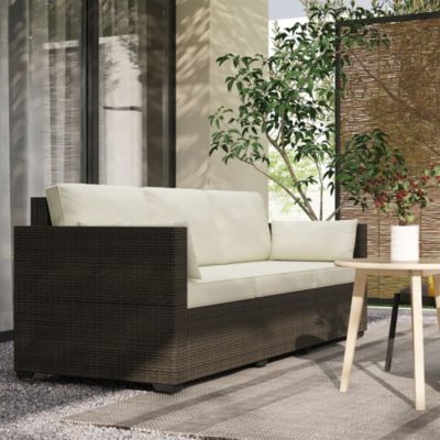 Three-Seater Outdoor Wicker Patio Furniture,