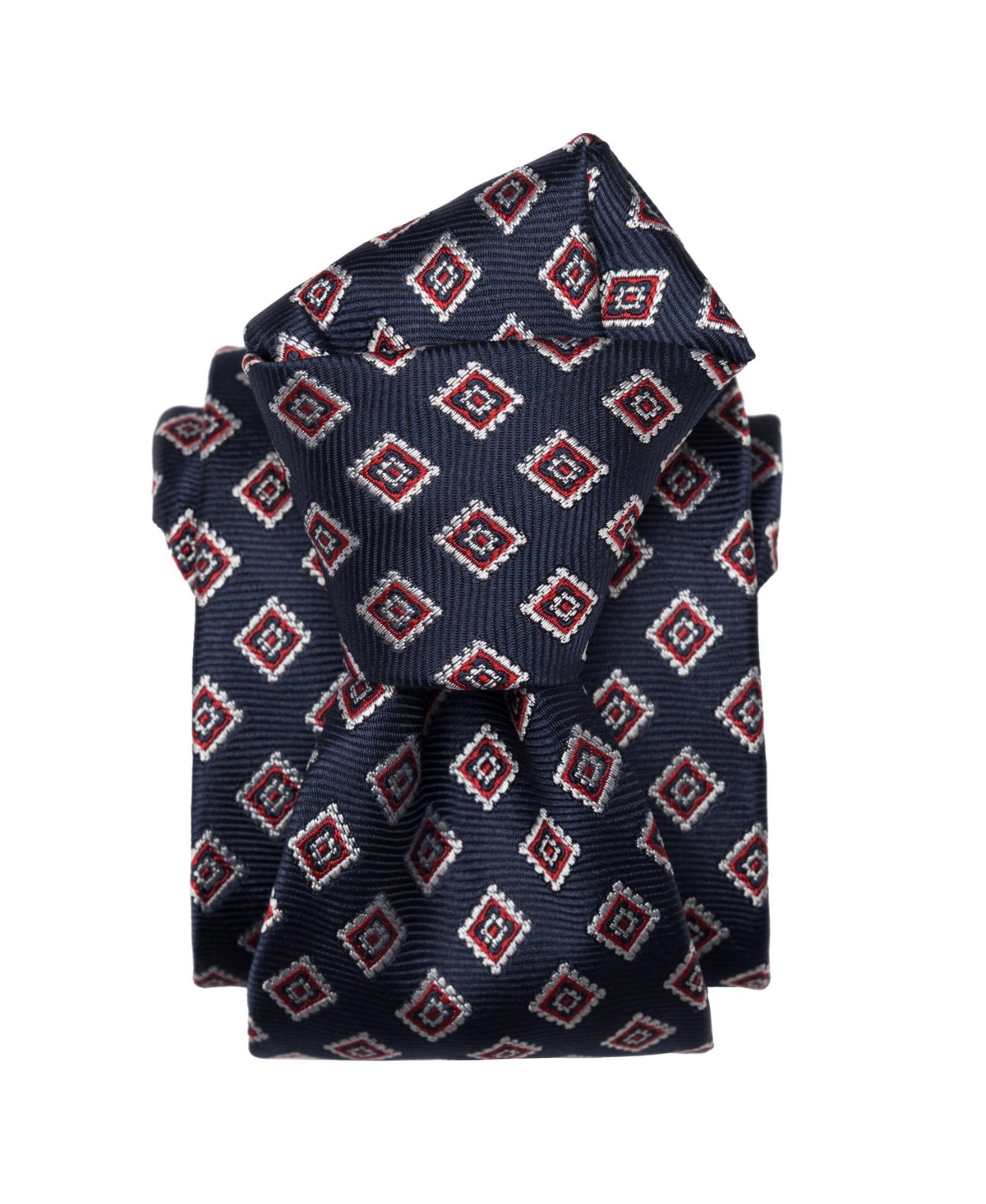 Men's Lambrusco - Silk Jacquard Tie for Men - Navy