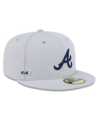 New Era - Men's Gray Atlanta Braves 2025 MLB Clubhouse 59FIFTY Fitted Hat