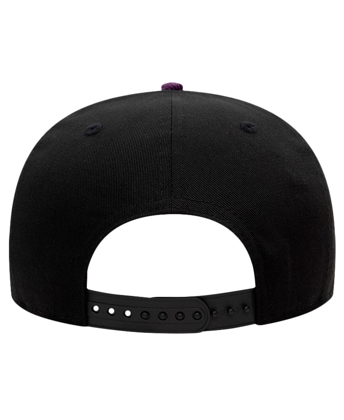 New Era Men's Black Joker Script 9fifty Snapback Hat In Black