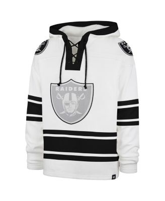 Men's White Las Vegas Raiders After Image Superior Lacer with Hood