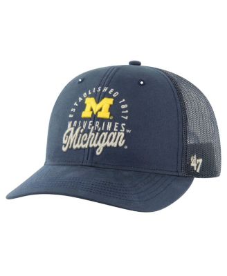 '47 Brand - Men's Navy Michigan Wolverines Pitstop Trucker Adjustable Hat