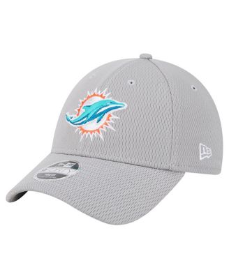 New Era - Big Boys and Girls Gray Miami Dolphins Main 9FORTY Adjustable Hat