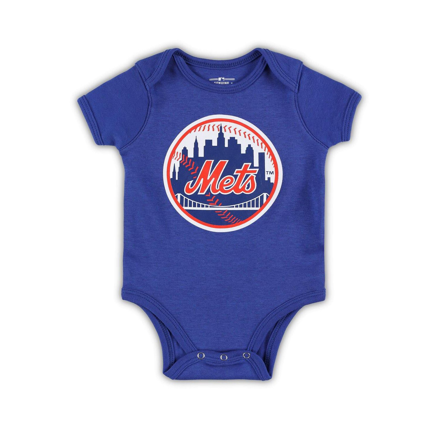 Baby Boys and Girls Royal New York Mets Primary Team Logo Bodysuit