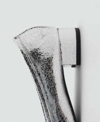 MANGO Women's Cracked-Heel Shoes