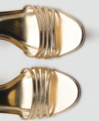 Women's Combined-Strap Heeled Sandals