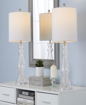 Bishop 24" Glass Table Lamp, Set of 2
