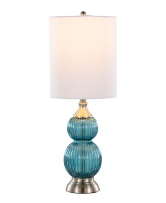 Belle 20" Glass Accent Lamp, Set of 2