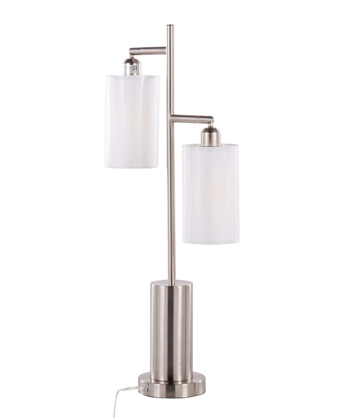 Lumisource Cannes 27" Metal Table Lamp In Silver,white