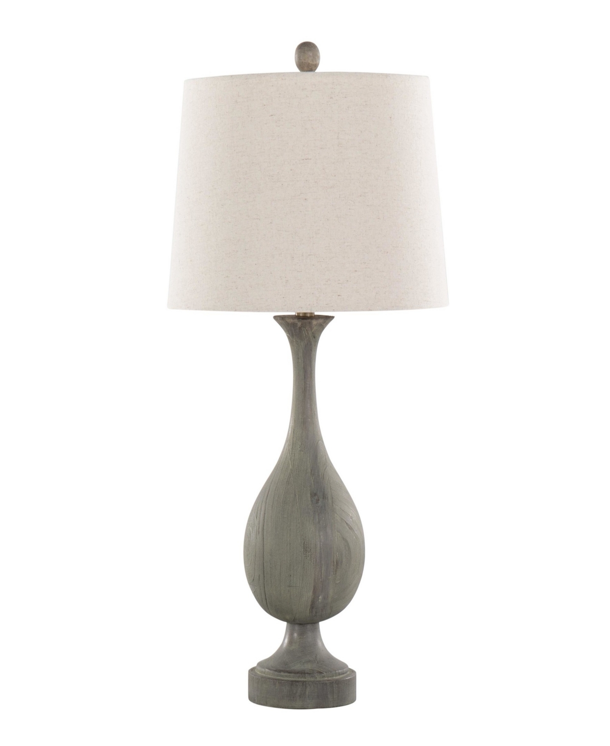 Lumisource Cipolla Poly 29" Polyresin Table Lamp, Set Of 2 In White,gray
