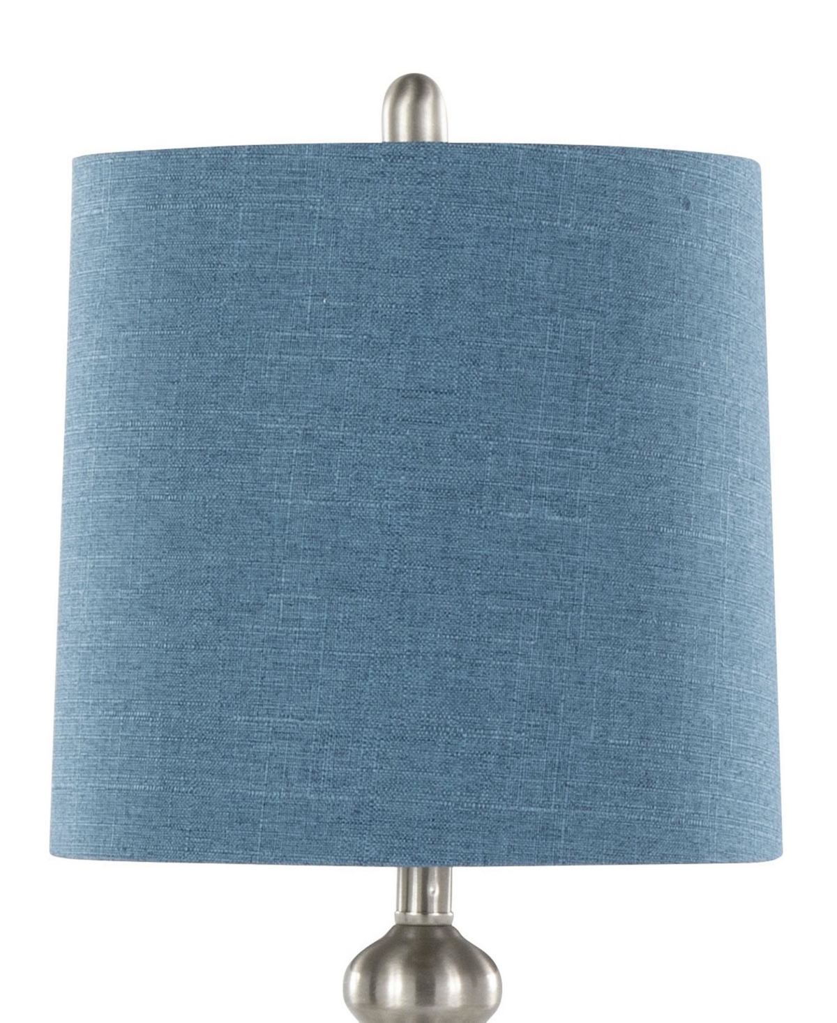 Lumisource Ashland 27" Metal Table Lamp, Set Of 2 In Blue,silver
