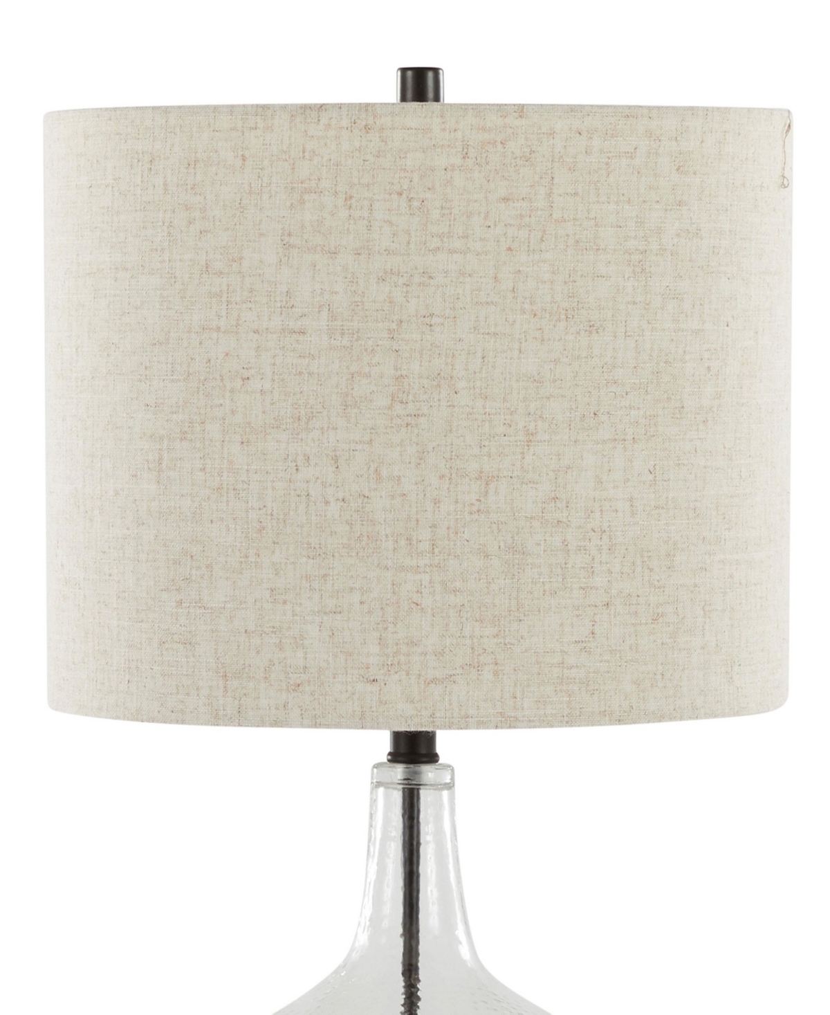Lumisource Botella 28" Glass Table Lamp, Set Of 2 In Clear,black