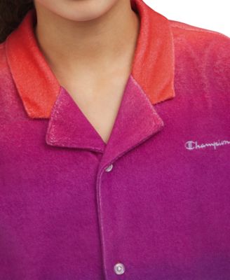 Big Girls Button-Up Gradient Shirt