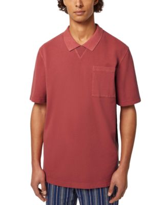 SCOTCH & SODA - Men's Relaxed-Fit Short Sleeve Garment-Dyed Polo Shirt