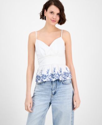 GUESS - Women's Blanche Peplum Top