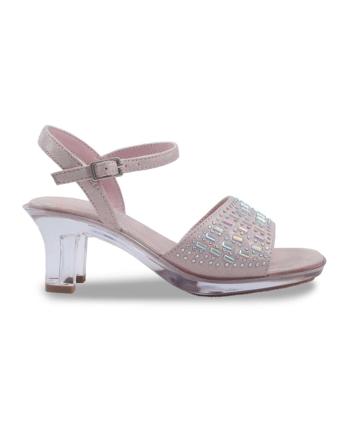 Туфли Kenneth Cole Reaction Cinderella Shine Almond Toe Heels для девочек, цвет: Пудровый — фото 2