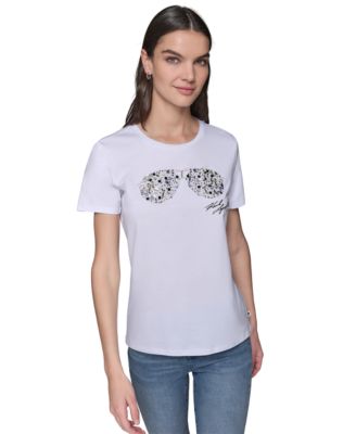 KARL LAGERFELD PARIS - Women's Sparkle Sunglasses Tee