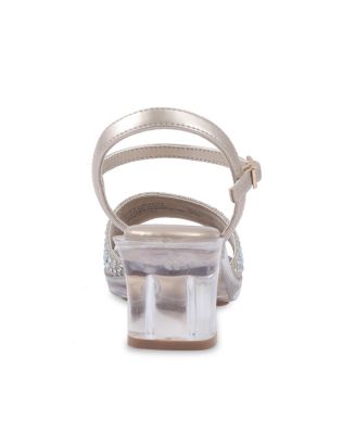 Little and Big Girls Cinderella Shine Almond Toe Heels