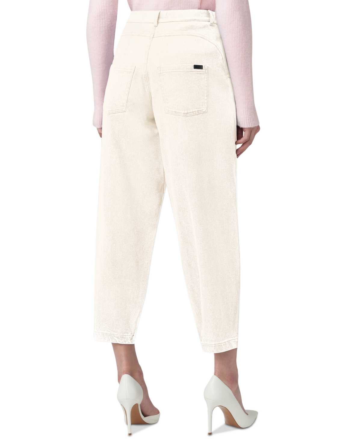 Hue Women's Denim Barrel-leg Skimmer Leggings In Off White