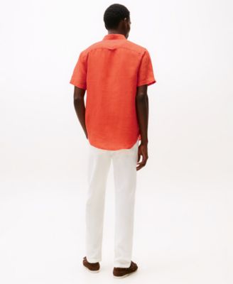 Men's Regular-Fit Linen Short-Sleeve Shirt