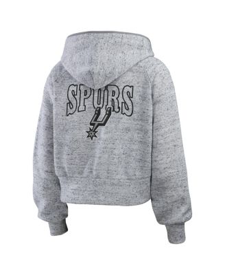 Women's Heather Gray San Antonio Spurs Speckled Radiator Full-Zip Hoodie
