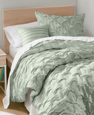 Bailey Diamond Pucker Woven 3-Pc. Comforter Set, Twin/Twin XL