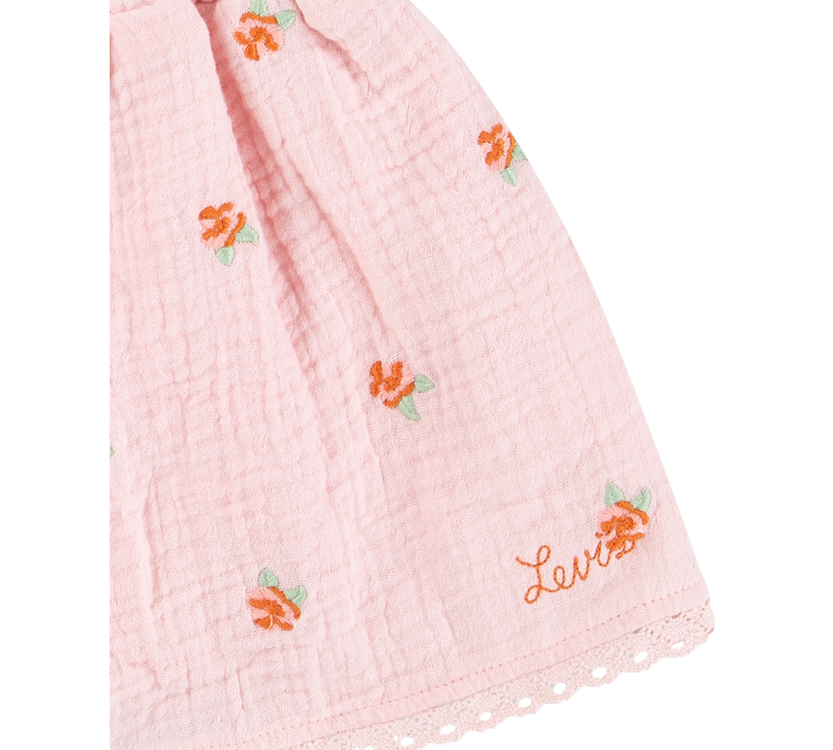 Shop Levi's Baby Girls Cotton Tie-detail Tank Top & Shorts, 2 Piece Set