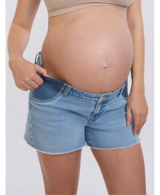 Maternity Under the Belly Cut Off Denim Short - Motherhood