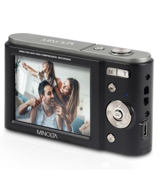 Minolta MND20 44 MP 2.7K Ultra HD Digital Camera (Black) With Slinger Camera case