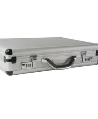 Executive Aluminum Briefcase Padded Laptop Briefcase For Men Hard Shell Attache Case Combo Lock Business Case