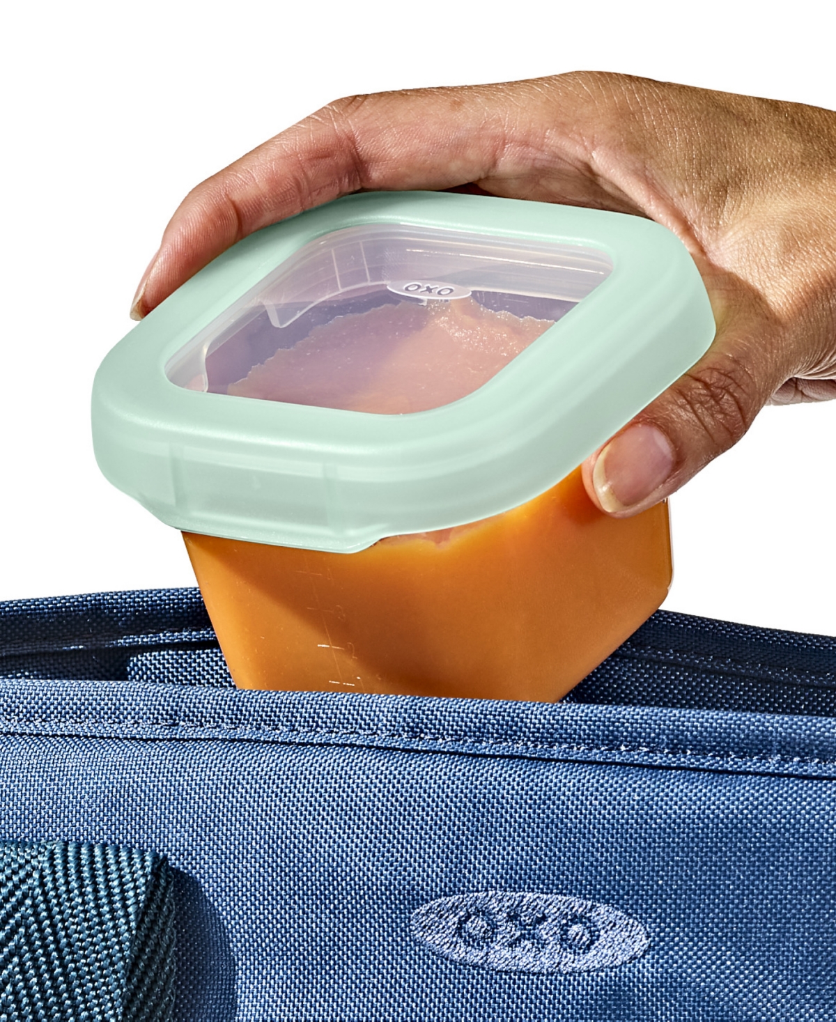 Oxo Tot Baby Blocks Freezer 4-pack Storage Containers In Opal