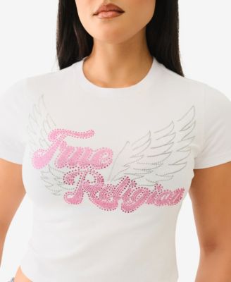 Women's SS Crystal Wing Baby T-Shirt