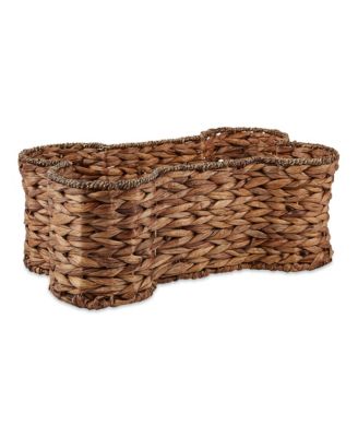 Hyacinth Bone Shape Pet Storage Basket
