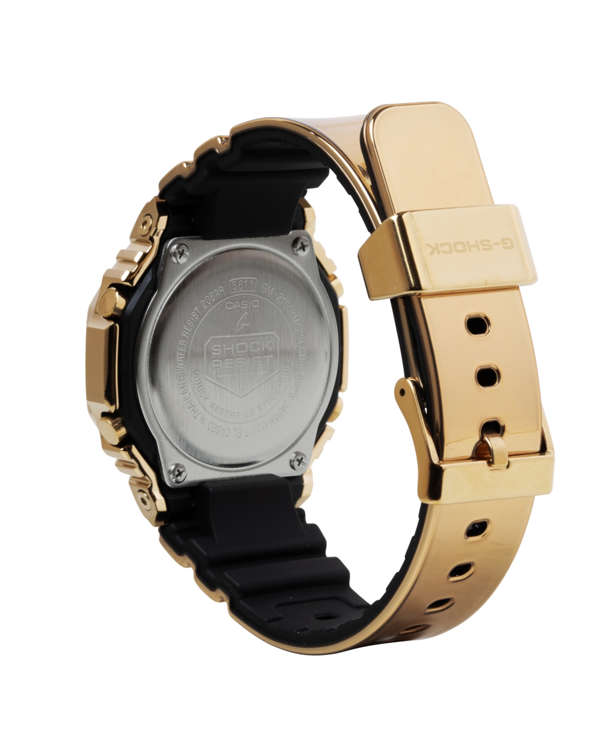 Shop G-shock Men's Gold-tone Silicone Watch, 44.4mm