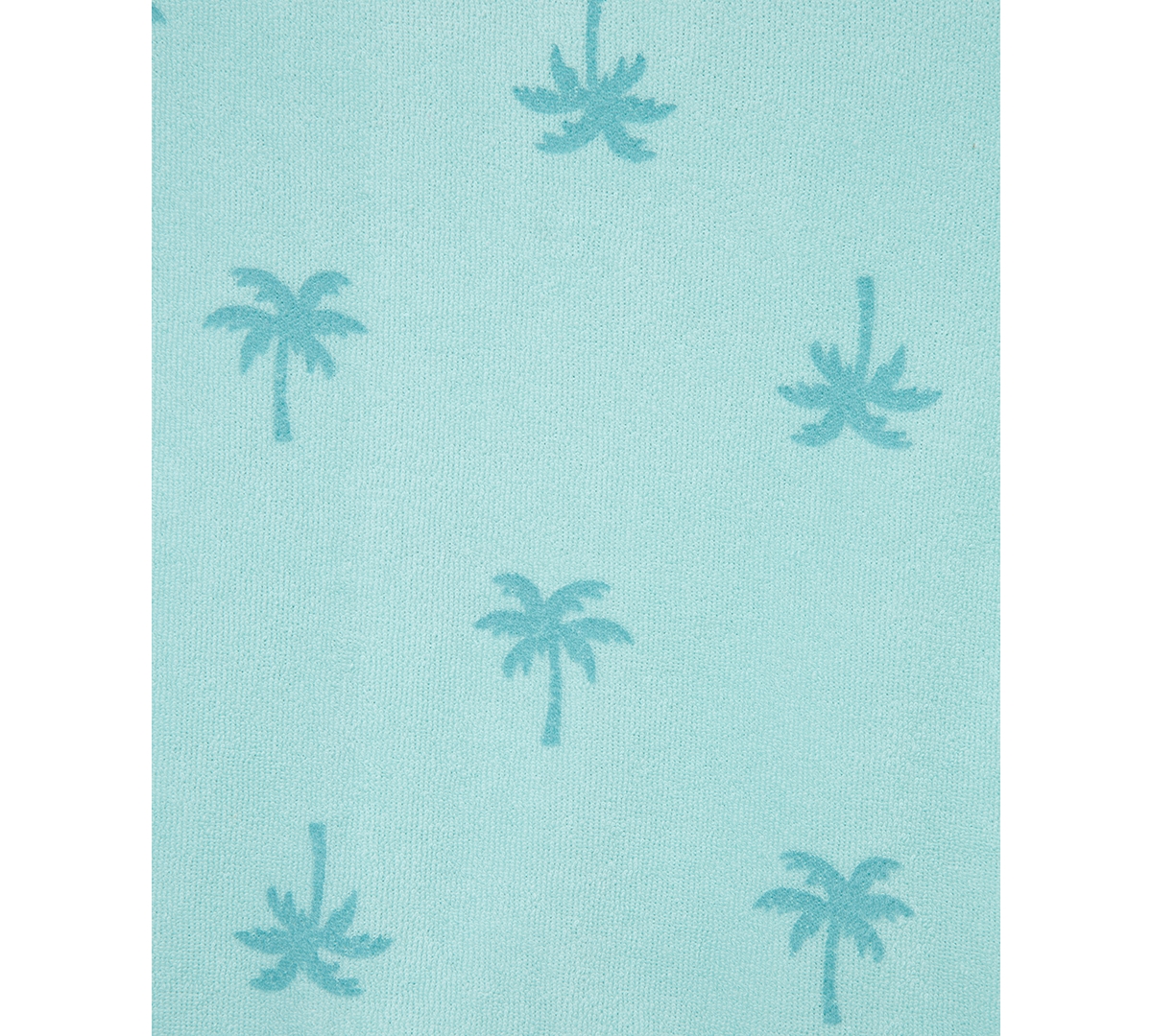 Shop Little Me Baby Boys 2-pc. Palm Tree Terry Button-down Shirt & Shorts Set In Blue