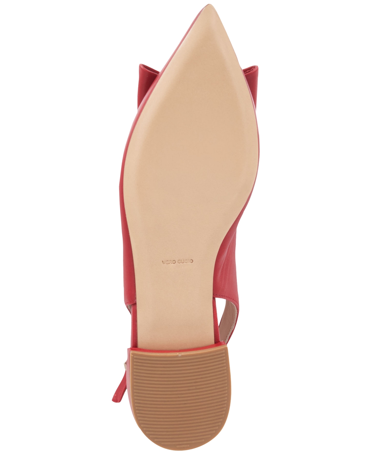 Bruno Magli Bella Pointed Toe Slingback Flat In Red