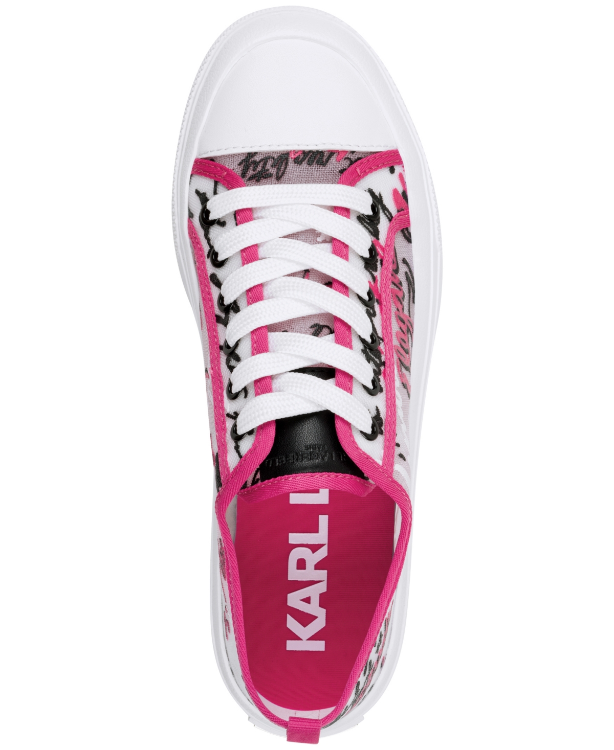 Karl Lagerfeld Women's Gilianne Lace-up Sneakers In Muti,bright White