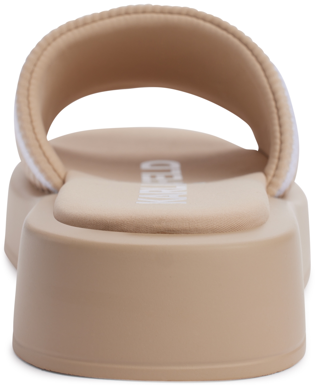 Karl Lagerfeld Ohare Platform Slide Sandal In Dusty Nude