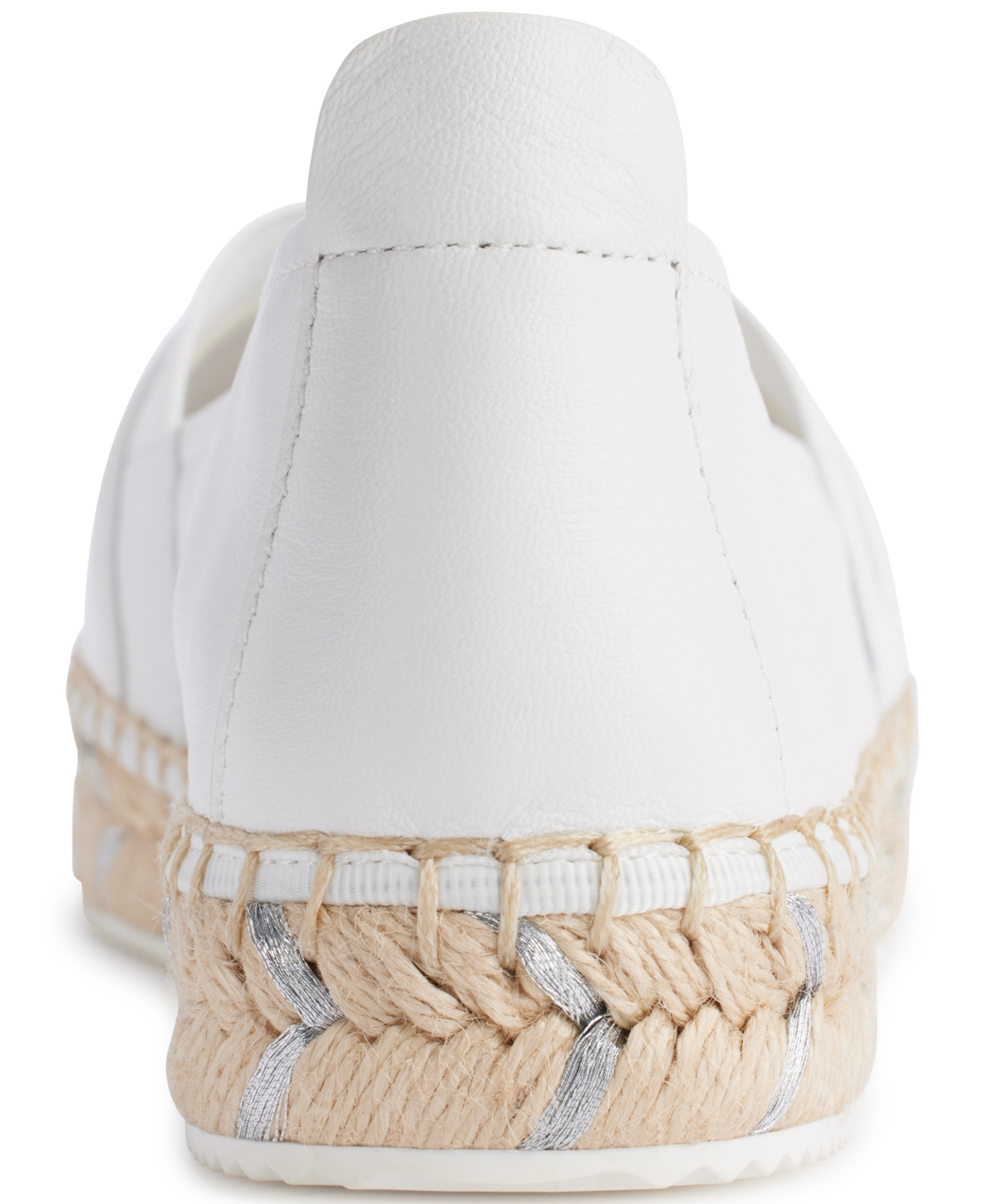 Karl Lagerfeld Women's Manika Heart Patch Espadrille Flats In Bright White