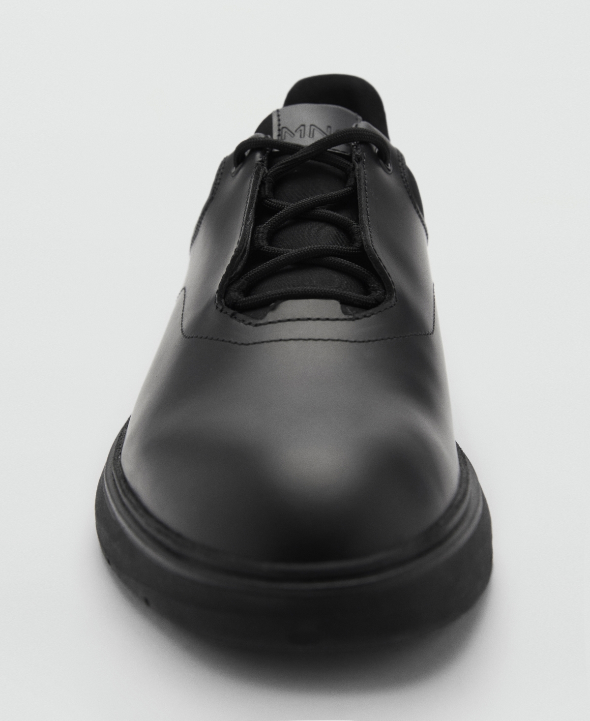 Mango Men's Coolmax Combined Leather Shoes In Black