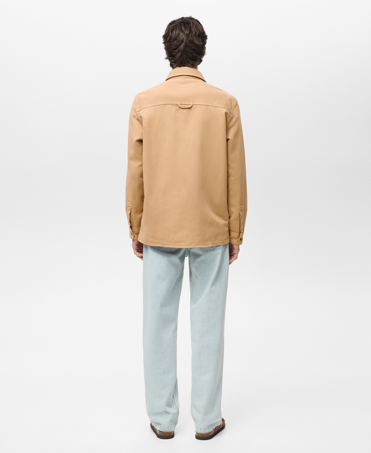 Mango Men's Lyocell Regular-fit Overshirt In Neutral