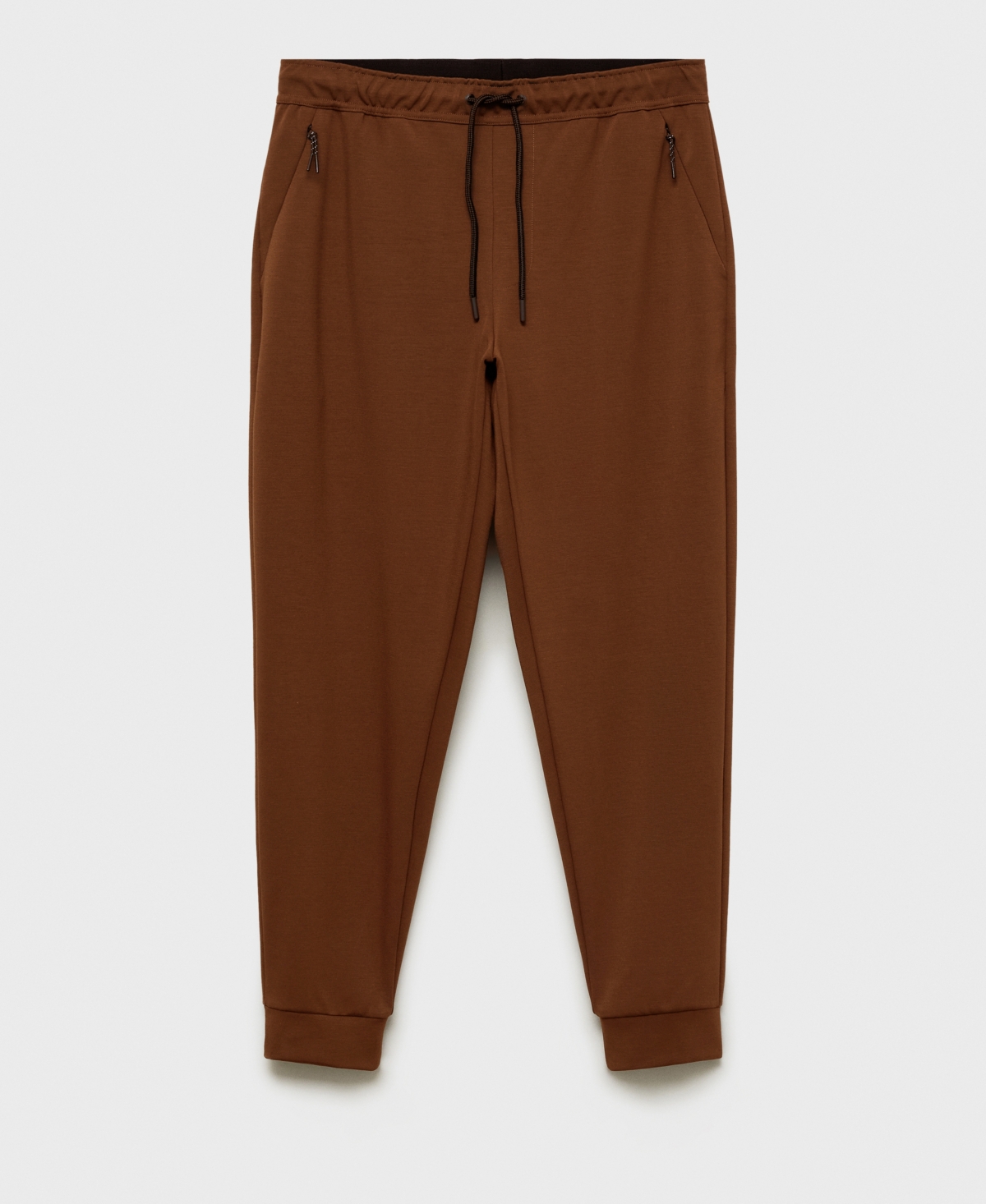 Mango Comfort Joggers In Burnt Orange
