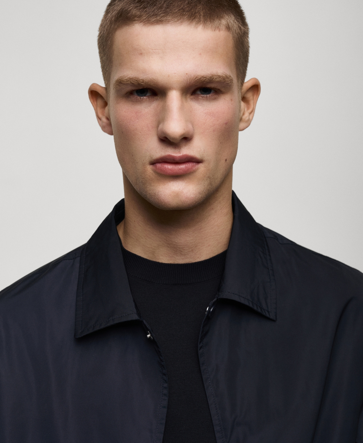 Mango Lightweight Technical Jacket In Dark Navy