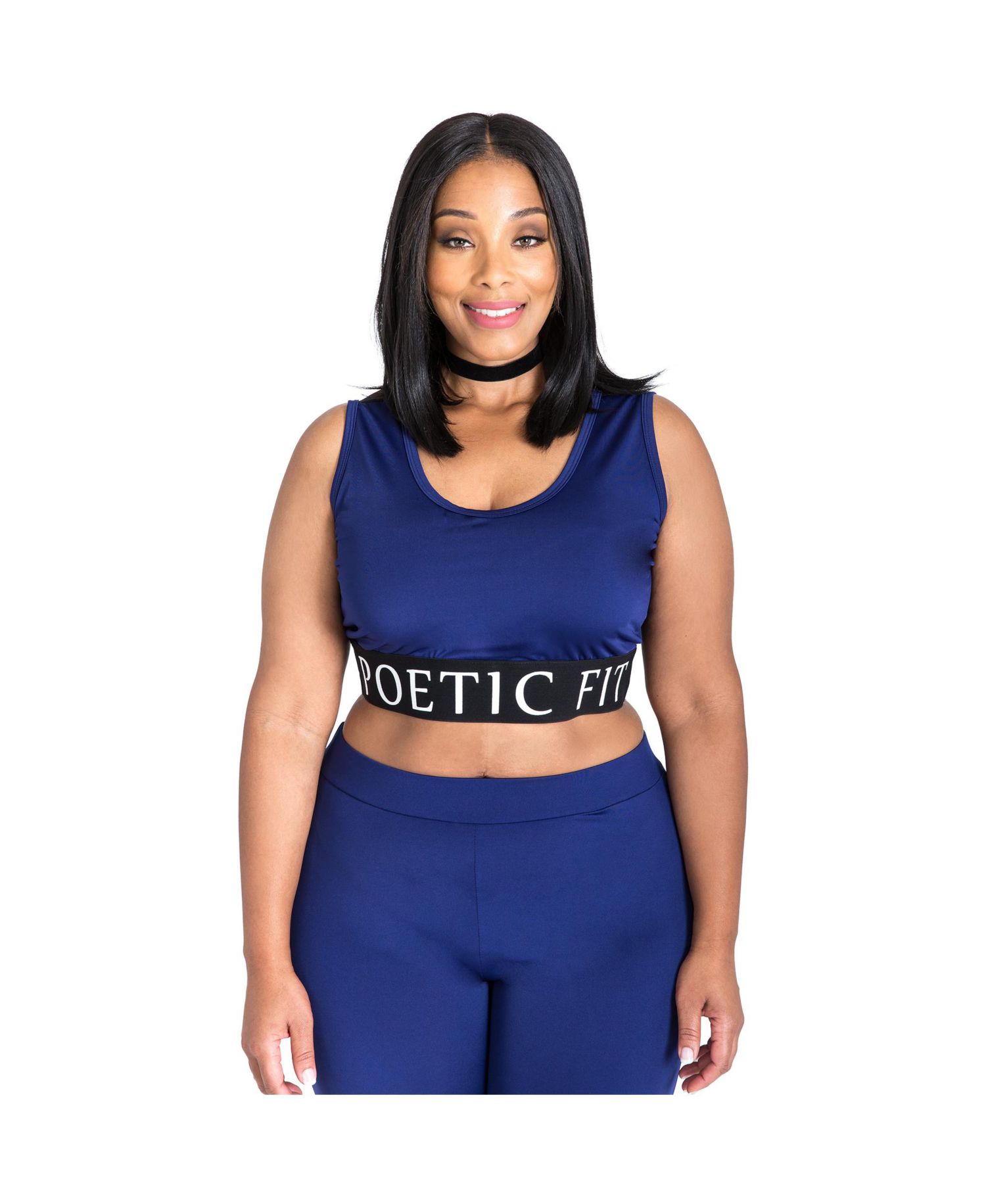 Plus Size Mesh V-Back Sports Tank Top