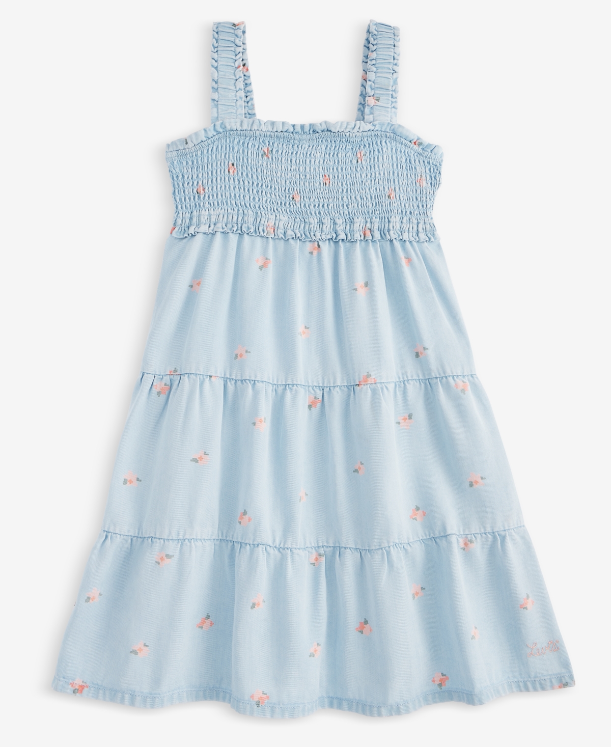 Shop Levi's Big Girls Babydoll Smocked Dress