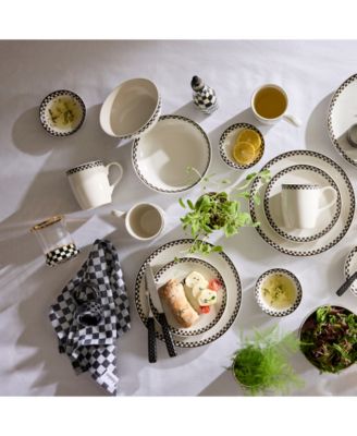 Black Check Napkins, Set of 4