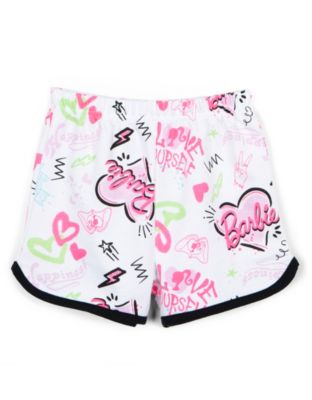 Toddler Girls Cropped Ribbed Tank Top and French Terry Shorts Outfit Set